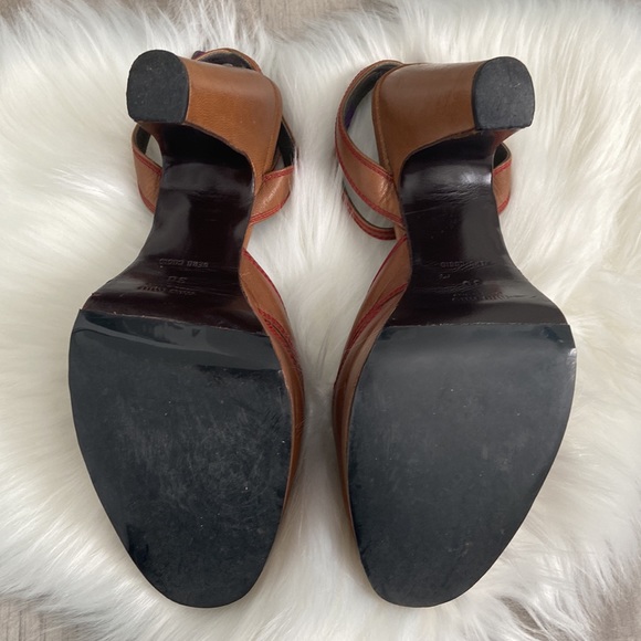 ❌sold❌MIU MIU vintage peep toe sandals platform heels 36 - Picture 6 of 7
